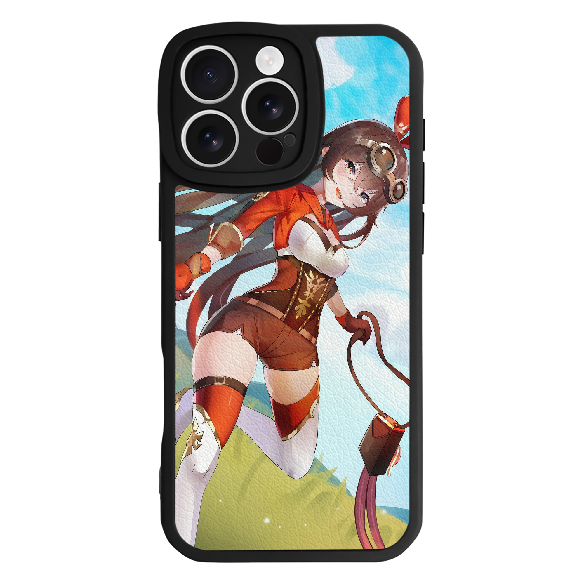 げんし神 genshin 【iPhone 16シリーズ対応】シリコンスマホケース（レザー調） 材質：シリコン